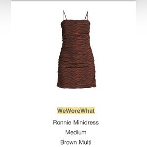 Weworewhat animal print mini dress